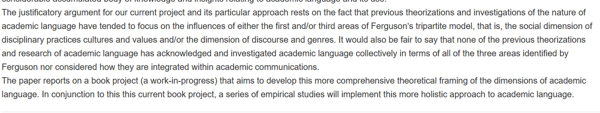 <a href="/IanBruc19234684/">Ian Bruce</a>  and I will be presenting ‘Silo busting’ in academic language research: A fresh look at the elements of academic language' at BALEAP 2023 conference sched.co/1HpP8 @BALEAP #BALEAP2023 early look at scholarship which will inform our next book.