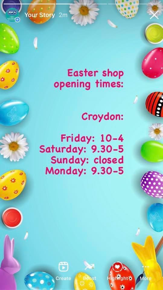 RSPCABalhamToot's tweet photo. Our lovely charity shops will still be open over the Easter weekend with a few variations. 

Please come down and show us some support. If you're having a spring clean, we will gladly take your unwanted items! 👖📚👗🧸👜🫙🚂👚 https://t.co/kEpcH4xNTg