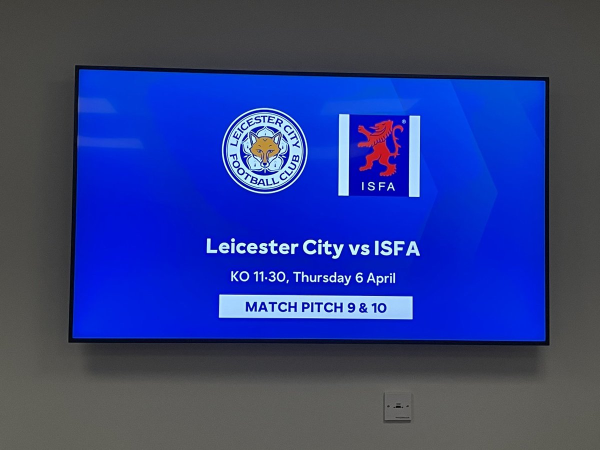 isfafootball's tweet photo. Our U14 National Team Players have arrived and are warming up at the outstanding @LCFC training facility. Very excited to be here. https://t.co/WIPICptUy6