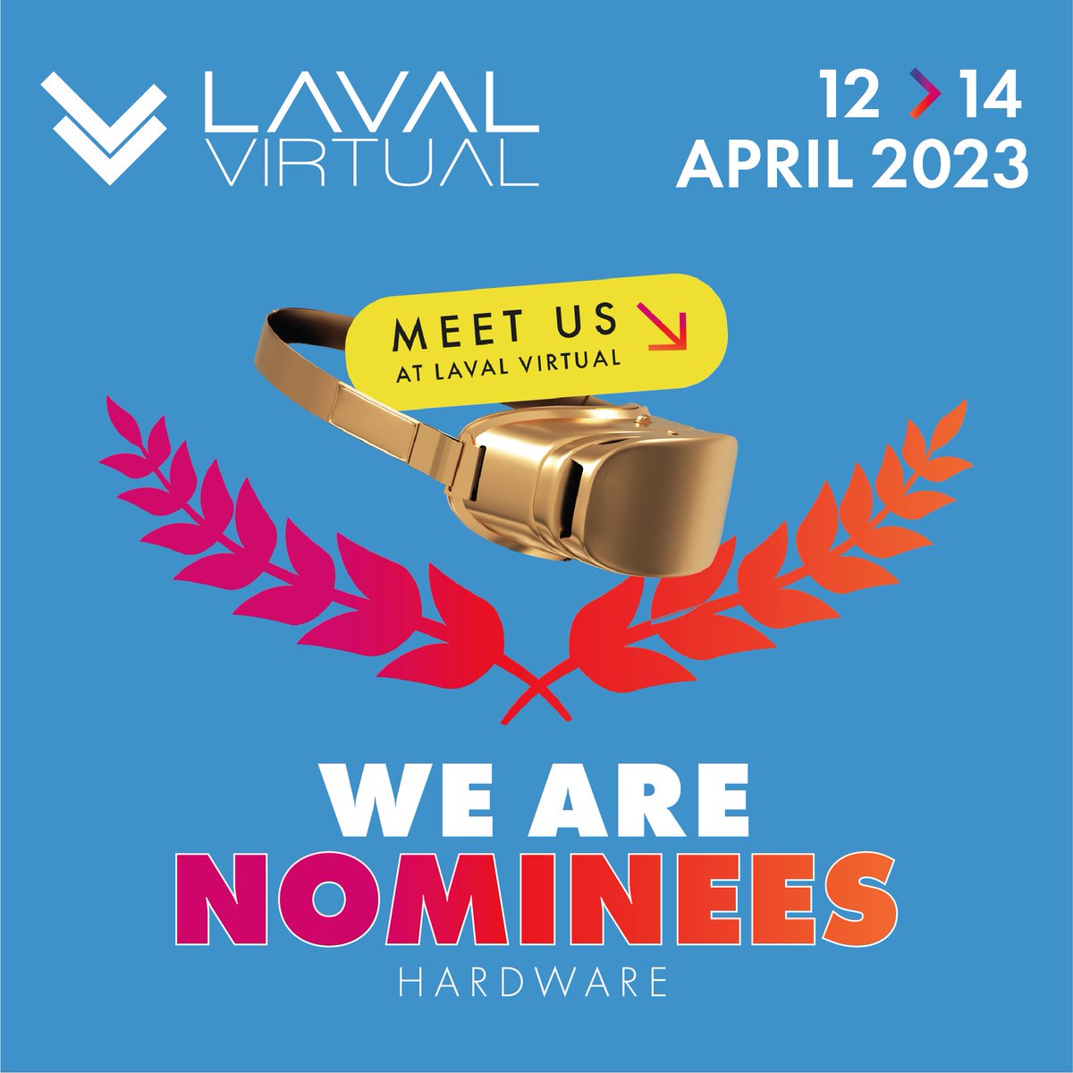 WEARTHaptics's tweet photo. Yes! We are nominees for the best #VR hardware at @lavalvirtual 2023.

We are humbled and honored to share that WEART's #TouchDIVER has been nominated for the best hardware in Laval Virtual Awards 2023.

We look forward to sharing this journey with you. https://t.co/UNfz3F5qz2