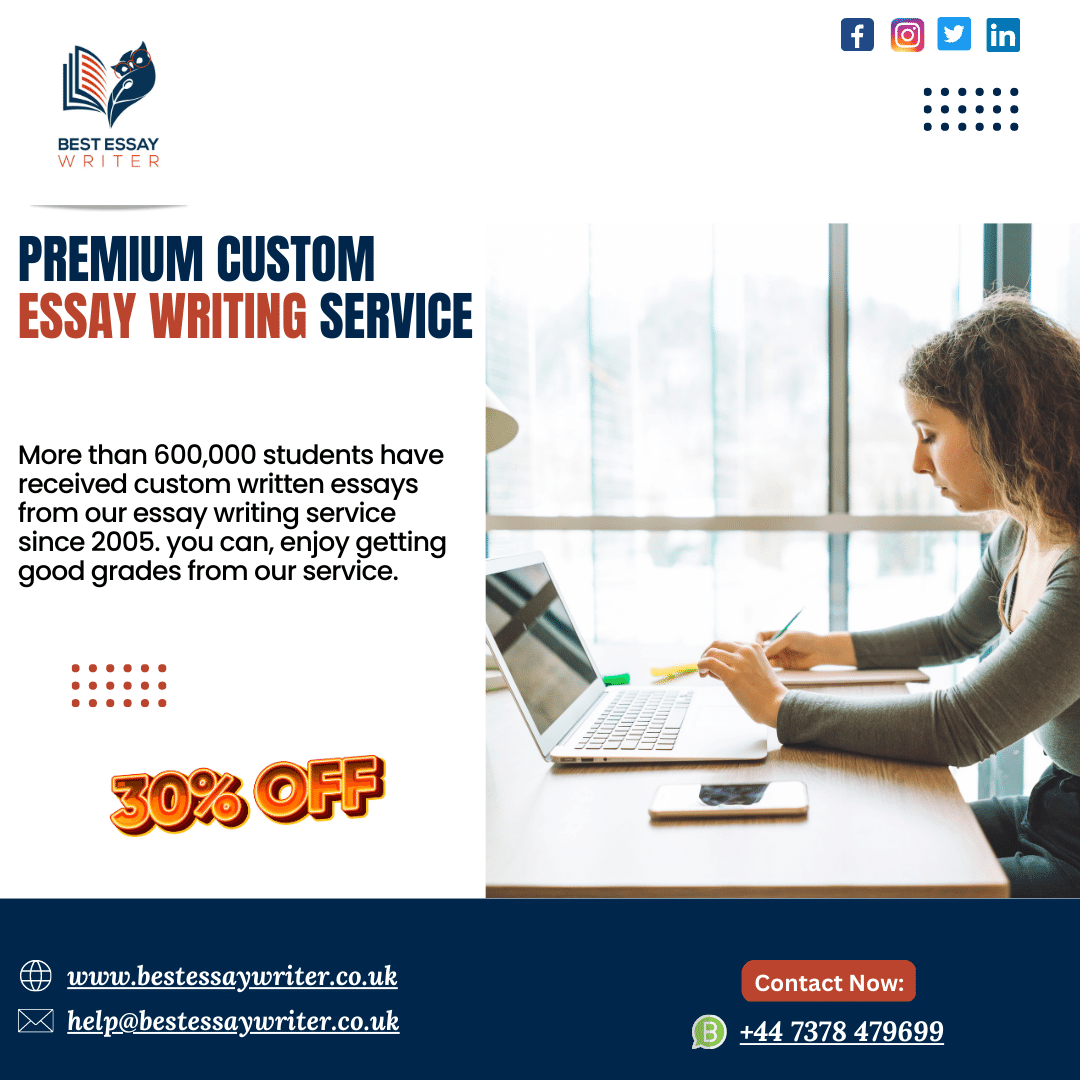 BestEssayWrit13's tweet image. Be confident! Because you choose our Custom Essay Writing Help Service. We prefer that you submit your custom assignment before the deadline. We firmly uphold our promises and never compromise on quality.
#customwritingservice #onlinecustomassignmenthelp #bestcustomwriting