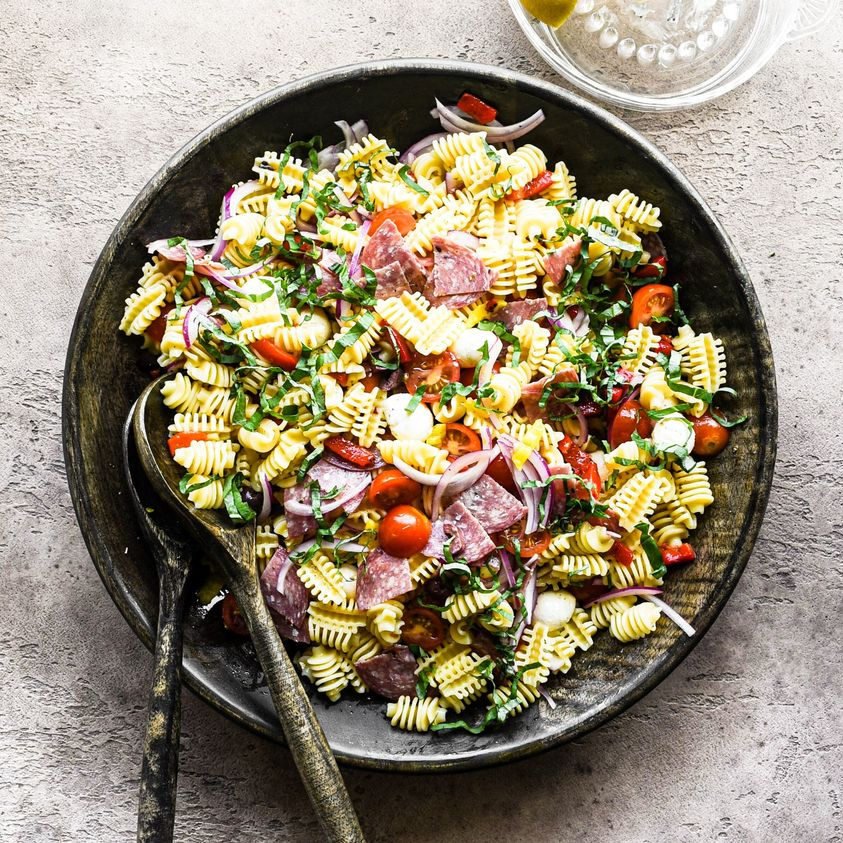 We'll be over here dreaming about this pasta salad and patio season. 📷 Get the recipe: bit.ly/3UebnoB