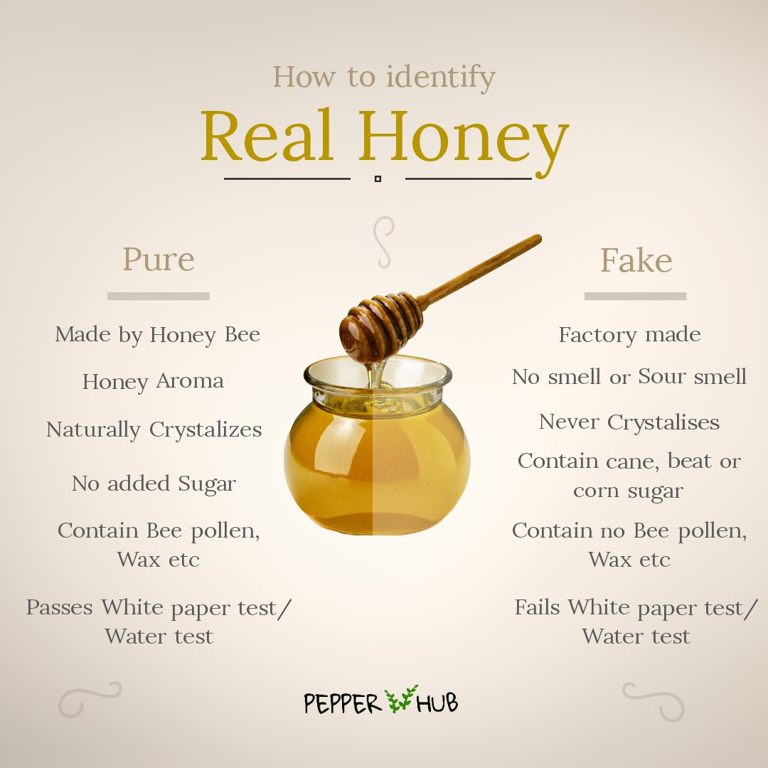 hubpepper's tweet photo. There are many ways to identify fake honey. And you know it can be done even at home! 🍯
Here are some ways you can identify real honey. Out of these tests
- White paper test
- Water test
Are the best to identify.
#pepperhub #honey #purehoney #facts #honeyfacts #thingstoknow https://t.co/JGzyUmnJ87