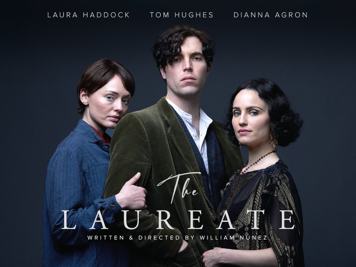 Thrilled to announce The Laureate arrives in selected UK &amp; Irish cinemas 5 May!

A passionate tale of sexual awakening, obsession &amp; jealousy, set during the life of one of the 20th century's most popular writers. Starring Tom Hughes, Dianna Agron &amp; Laura Haddock #TheLaureateFilm