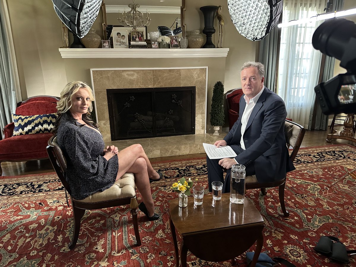 TONIGHT: My world exclusive TV interview with Stormy Daniels, the woman at the centre of the ‘hush money’ sex scandal that led to President Trump being arrested & charged with 34 crimes. It’s utterly riveting. 🔥🔥🔥⁦@PiersUncensored⁩