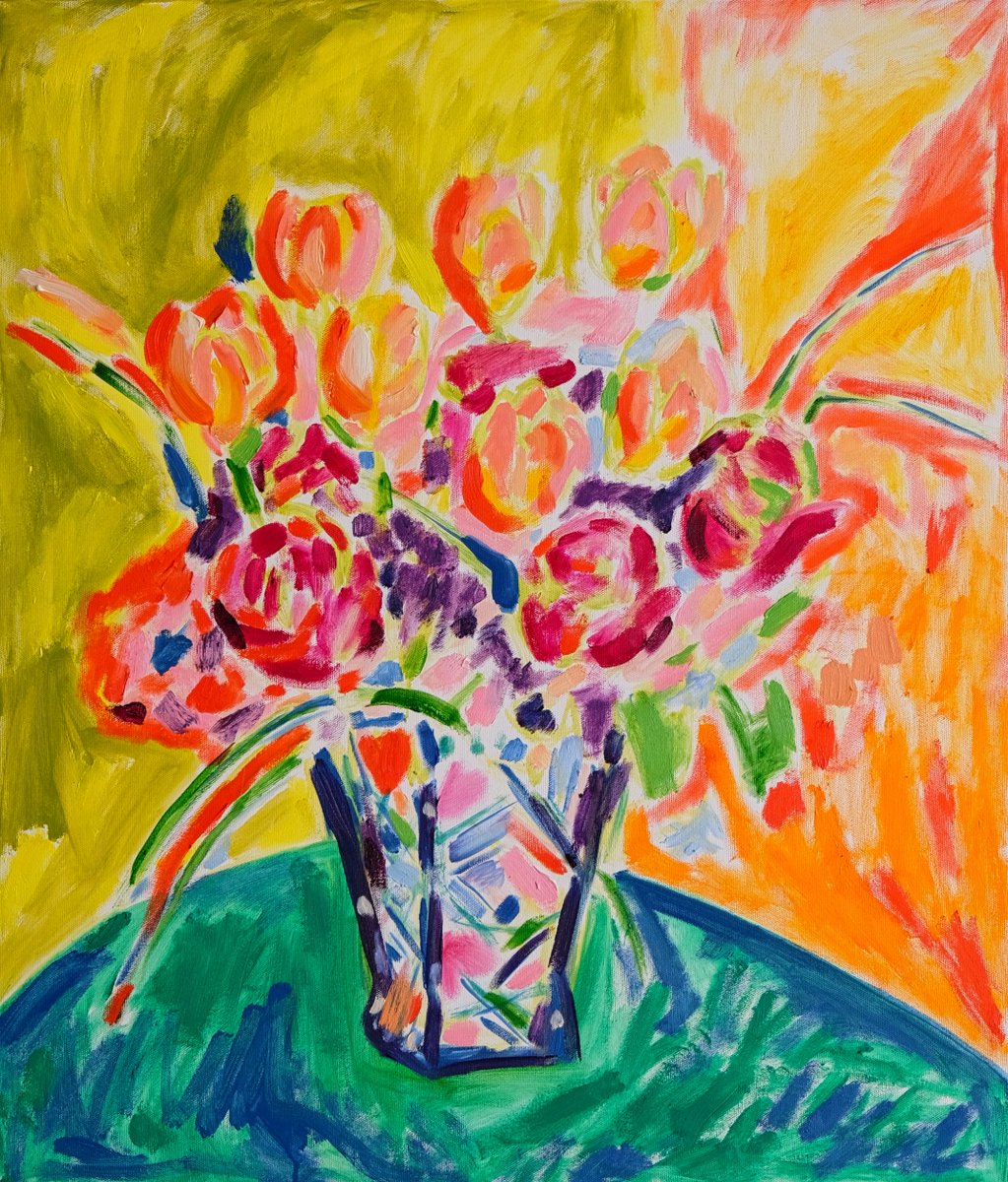 tamarajare's tweet photo. Bouquet #art #tamarajare #painting #contemporarypainting #contemporaryartist #artist #artwork #artcollector #collector #fineart #figurative #visualart #painter #artistsontwitter #available #collectorsofart #paintingoftheday https://t.co/jrcFX78LrT
