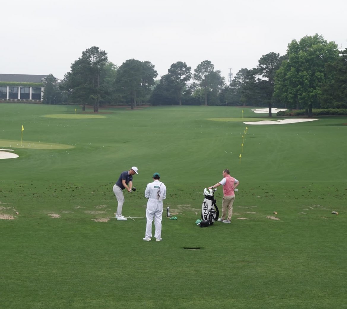 MGCPgaProshop's tweet photo. Great to see Our Head Professional @CianMcNamaraPGA supporting @Power4Seamus @TheMasters https://t.co/270G2I0ESa