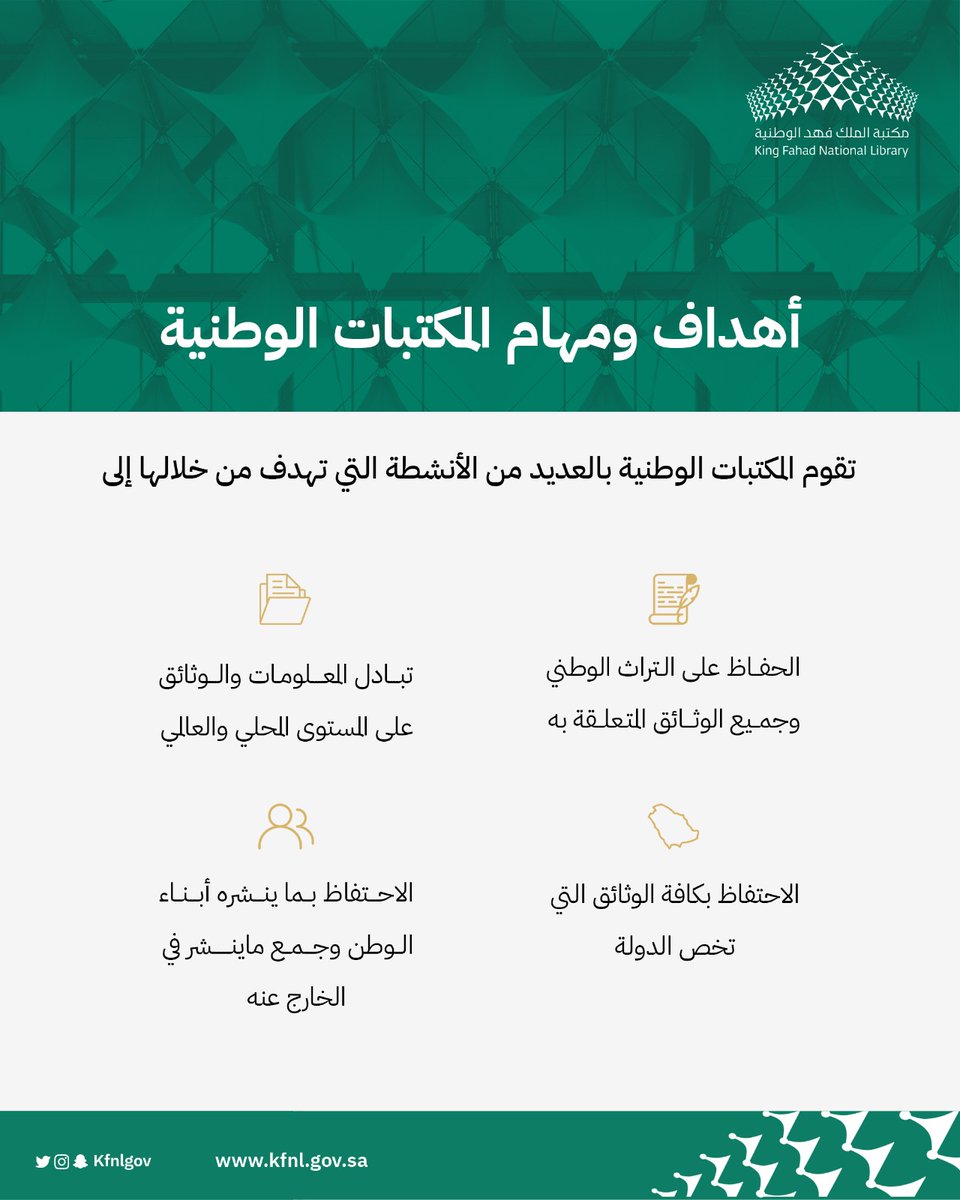 مكتبة الملك فهد الوطنية tweet media
