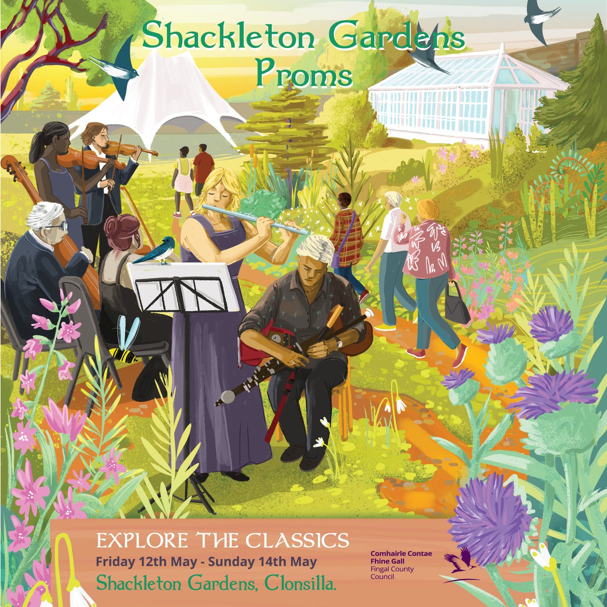 Shackleton Proms is a celebration of the best in Classical music on 12-14 May hosted by Fingal County Council, Festival Director Duo Chagall and Fingal Ensemble at the beautiful Shackleton Gardens, Clonsilla. Tickets for all shows can be purchased here: bit.ly/3ZKgQoC