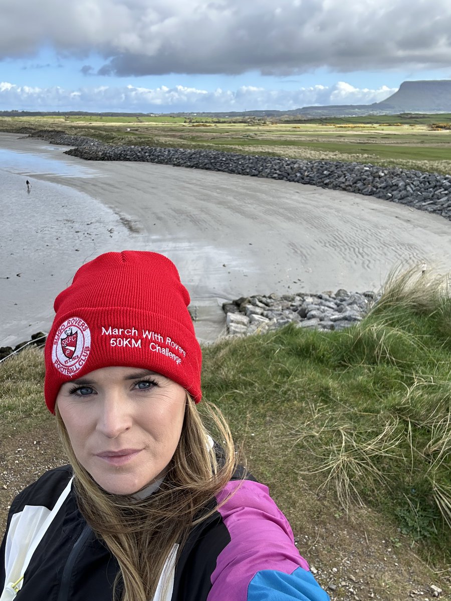 25km done, half way there! Beautiful morning for a walk in Dad’s favourite place, he walked there everyday ❤️ #MarchwithRovers #50kmChallenge <a href="/sligorovers/">Sligo Rovers</a> idonate.ie/fundraiser/Dei…