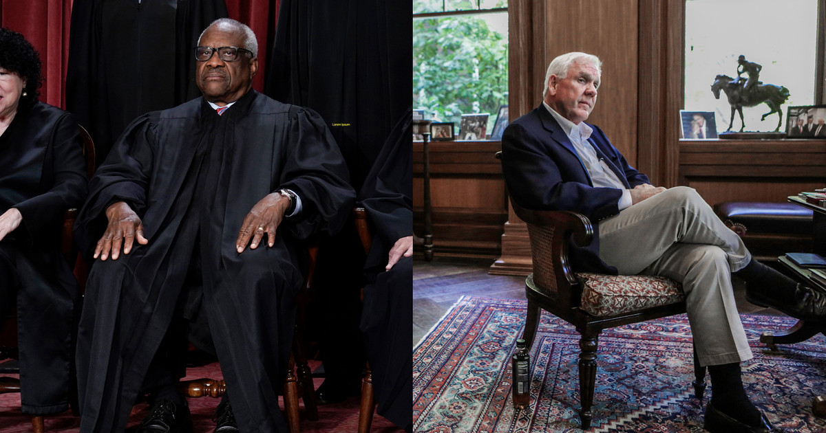 For decades, Justice Clarence Thomas has secretly accepted luxury trips from a major Republican donor, newly obtained documents and interviews show. The extent and frequency of these apparent gifts to Thomas has no known precedent in modern SCOTUS history... 🧵👇