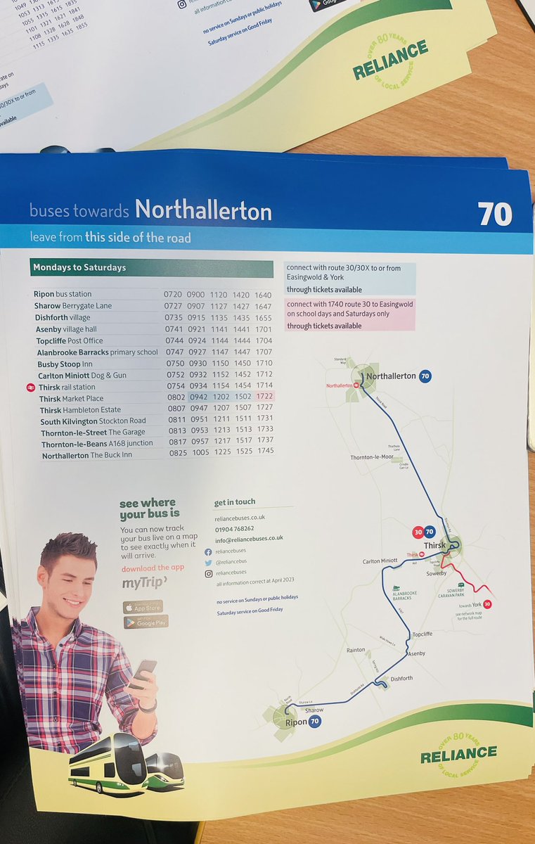 📣 Looks what’s arrived. 
@Reliancebus 70 is the first route to have new designed bus stop information designed by @creatingdesire and made by @Screenprint9! We will be updating the rest of the network in the following months!! #desire #customerscomefirst #busstopinformation