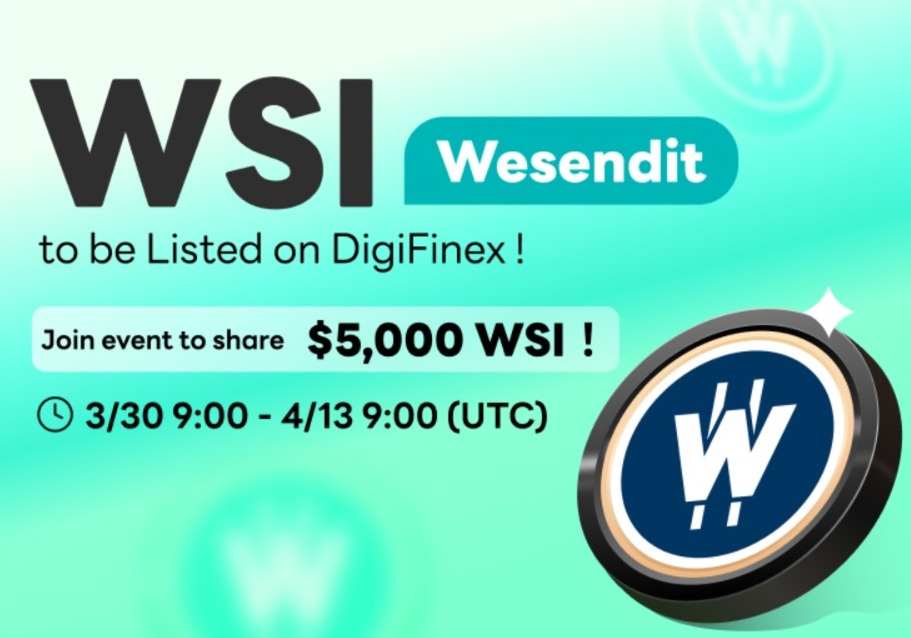 coinofcrypto's tweet photo. DIGIFINEX x WeSendit 100,000 WSI Giveaway (5,000 USDT) 🔥
 
Link: https://t.co/M4jHWj10nu
➡️ Signup -> https://t.co/m7BiFrqhkh
➡️ Complete KYC
➡️ Finish Task To Share 100,000 WSI (5,000 USDT)
➡️ 250 Participants Will Receive 20 USDT

#Digifinex #WeSendit #WSIToken #WSIAirdrop https://t.co/GIgfPPCHHO