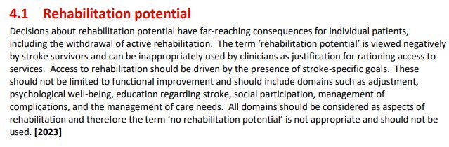 This statement in the new RCP Stroke Guidelines makes my heart happy. This was our approach in neuro oncology and so true for stroke survivors too ⁦<a href="/DanielandHelen1/">Helen vernon</a>⁩ ⁦<a href="/LSCICB/">Lancashire and South Cumbria ICB</a>⁩ ⁦<a href="/LSC_ISNDN/">L&SC ISNDN</a>⁩ ⁦<a href="/GMNISDN/">GM Neurorehab & Integrated Stroke Delivery Network</a>⁩ ⁦<a href="/cm_isdn/">C&M Integrated Stroke Delivery Network</a>⁩