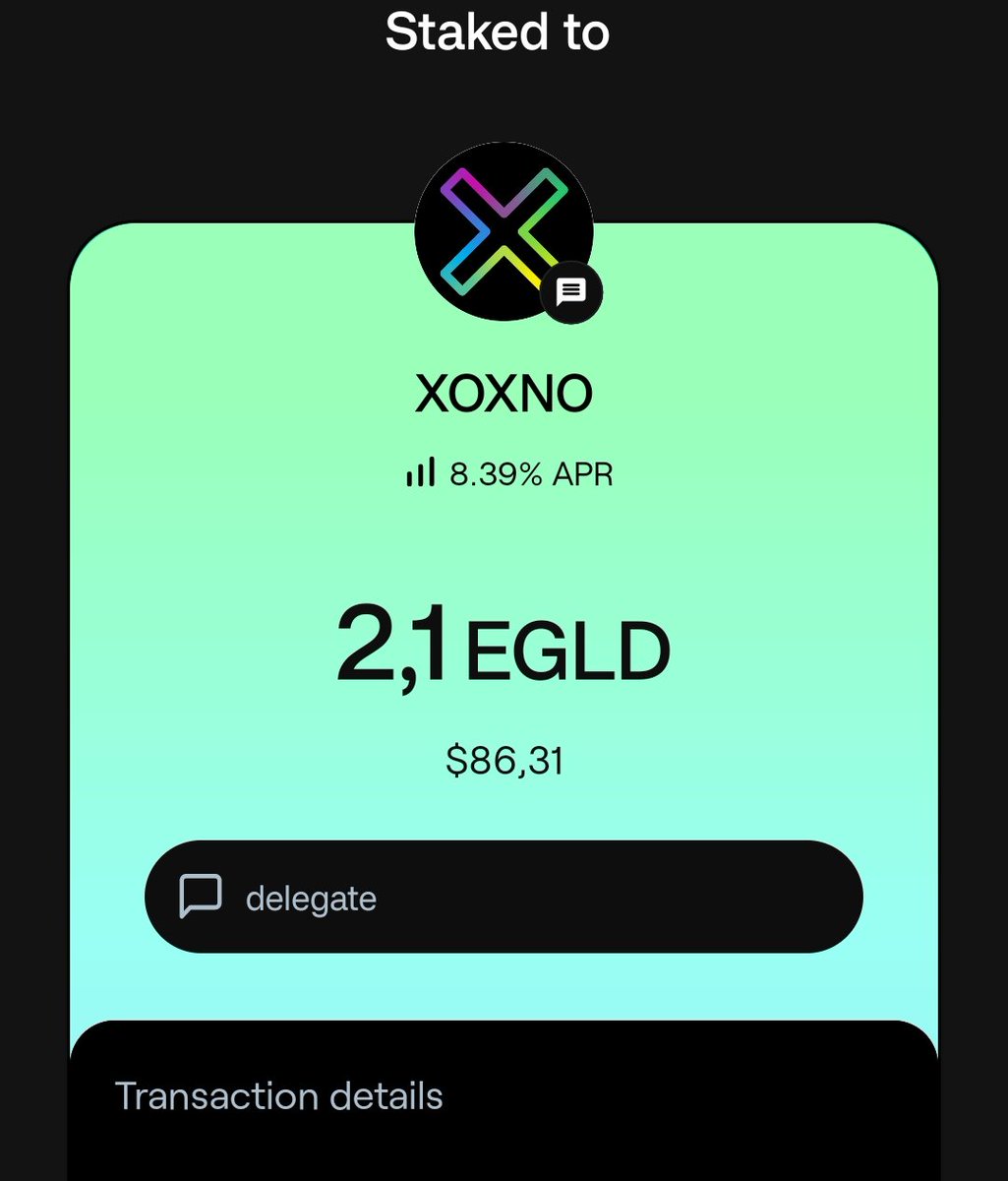L0stFinger's tweet photo. Who is this New Kid on the @MultiversX ValidatorBlock? 👀 @xoxnoNFTs 

Had to stake a bit with ya via @xPortalApp 🤝

#MultiversX 
#EGLD https://t.co/7Thh6H4B0c
