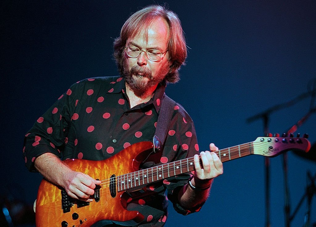 Steely Dan's Walter Becker performing at Madison Square Garden, NYC on their 1993 U.S. tour