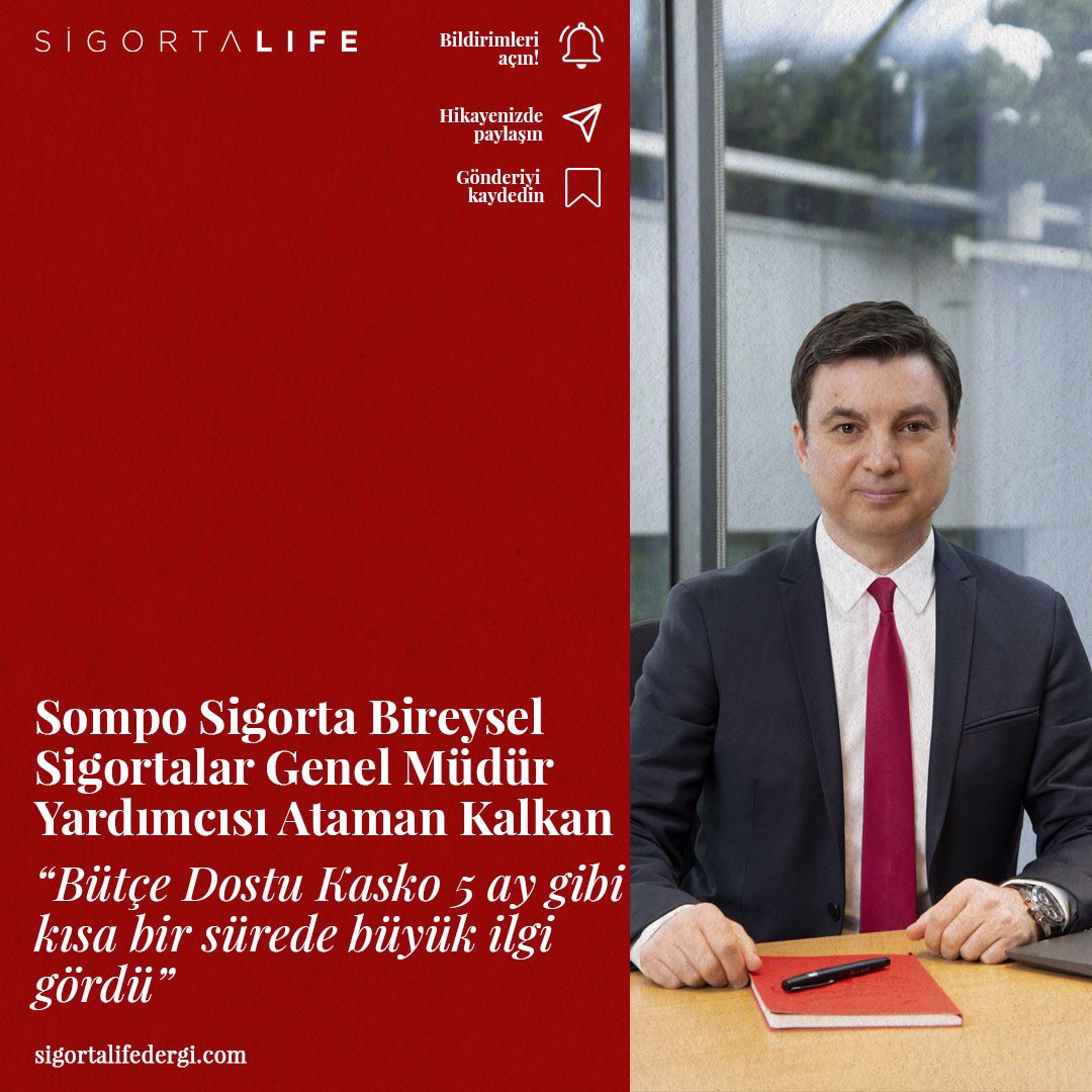 #SompoSigorta Bireysel Sigortalar Genel Müdür Yardımcısı #AtamanKalkan şöyle konuştu '#BütçeDostuKasko 5 ay gibi kısa bir sürede büyük ilgi gördü.Ekonomik olarak zorlanan ve aynı zamanda kasko sigortası yaptırmak isteyen müşterilerimize nefes aldıran bir ürün haline geldi.