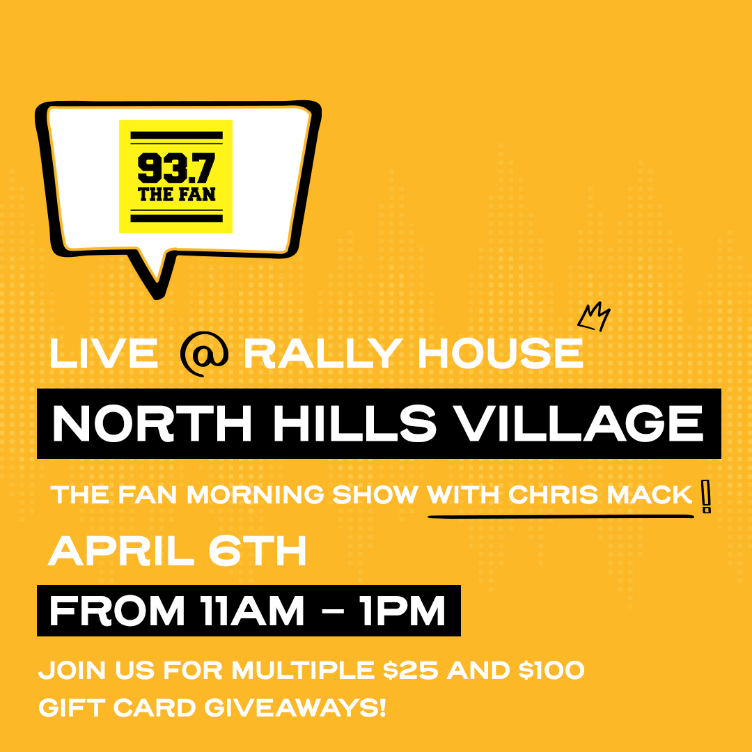 RallyPITT's tweet image. Listen LIVE to The Fan Morning Show with Chris Mack at Rally House North Village! Stop by today 4/6 from 11 AM - 1 PM &amp;amp; enter to win multiple gift card giveaways! ⚾🎉