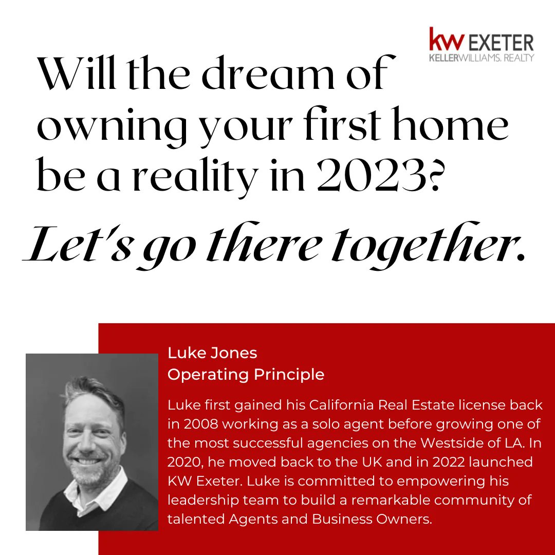 lukejonesre's tweet image. Are you dreaming of owning your first home in 2023? Let KW Exeter help make that dream a reality! Our team of experienced agents are here to guide you through every step of the process, from finding the perfect property to closing the deal.

#kwexeter #amovingexperience #ukhomes