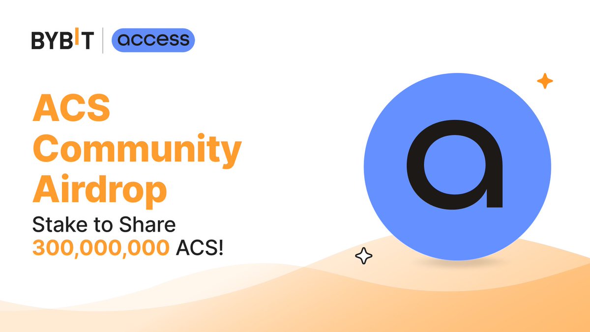Bybit (@bybit_official) on Twitter photo We’re excited to bring you a 300,000,000 $ACS prize pool at the ACS Community Airdrop! <a href="/AccessProtocol/">Access Protocol</a>
Simply quote retweet this tweet and tag 3 friends to grab 30,000 $ACS!
👉🏻 Full details here: i.bybit.com/2ab1i3hy
#Bybit #TheCryptoArk We’re excited to bring you a 300,000,000 $ACS prize pool at the ACS Community Airdrop! <a href="/AccessProtocol/">Access Protocol</a>
Simply quote retweet this tweet and tag 3 friends to grab 30,000 $ACS!
👉🏻 Full details here: i.bybit.com/2ab1i3hy
#Bybit #TheCryptoArk