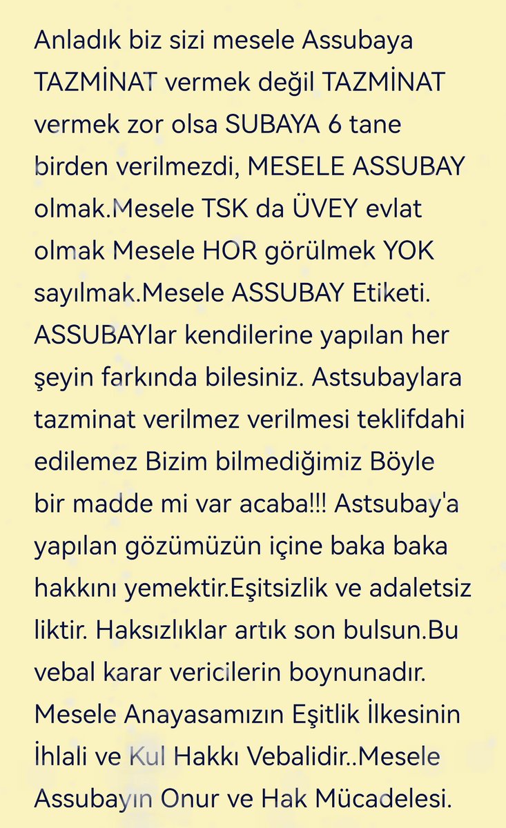 vatanys's tweet photo. #StatümüzOnurumuzdur
#AstsubayınaSahipÇık
Sözünüzü tutarsanız o sözün hükmü olur sözünüzü tutmaz
sanız o söze kimse itibar etmez ASSUBAY larda itibar etmez. SÖZ vermiştiniz sözünü tutmayanı gözümüz tutmuyor
https://t.co/ss2kL47ers
https://t.co/2ft68iKbzR
https://t.co/4na7PZbV7E https://t.co/eIRU4WPVrA