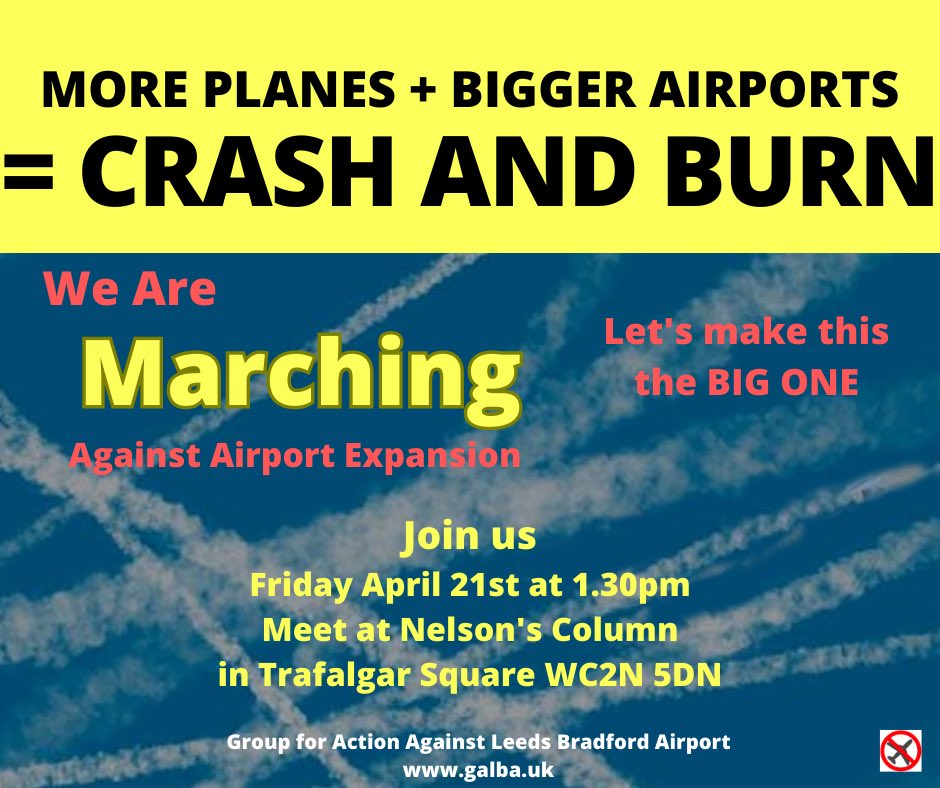 galba_action's tweet image. Just over two weeks till #TheBigOne. Please join us - and other airport community groups - from all over the UK as we march through London and tell the government that there’s no room for airport expansion in a climate emergency.  #FlyLess