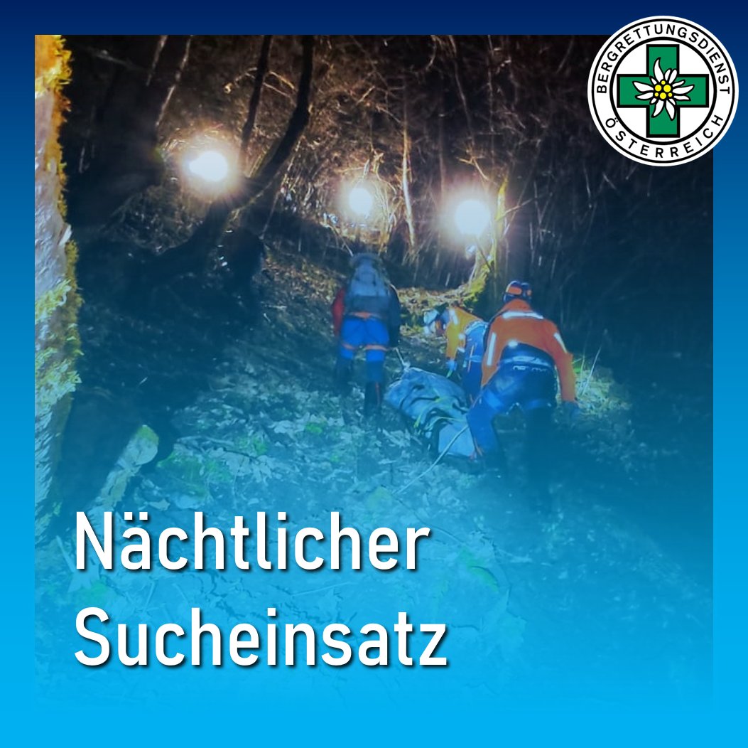 Bei einem nächtlichen Sucheinsatz der Bergrettung in Dorfgastein ist am Donnerstag ein vermisster Mann tot in einem steilen Graben (Kranzbachgraben, 1.100 m) aufgefunden worden.

bergrettung-salzburg.at/news/naechtlic…