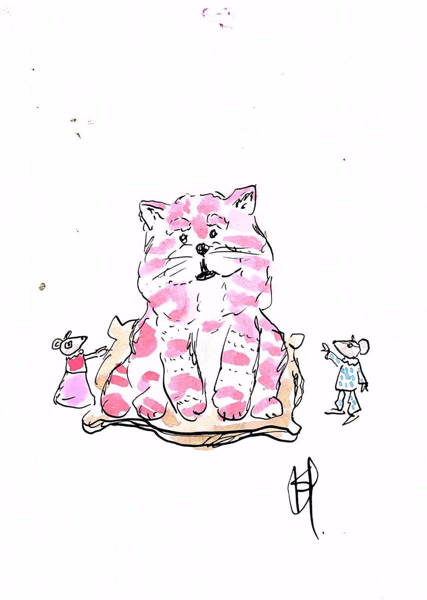 Bagpuss dear Bagpuss Old Fat furry cat puss 
Happy nostalgic Easter everyone
@qbcentre 
<a href="/OfficialBagpuss/">Bagpuss 💤</a> 
<a href="/TVNostalgiaHome/">Home of TV Nostalgia</a> 
#bagpuss 
#Easter2023 
#kidsbooks 
#penandink 
#charliemouse 
#1970