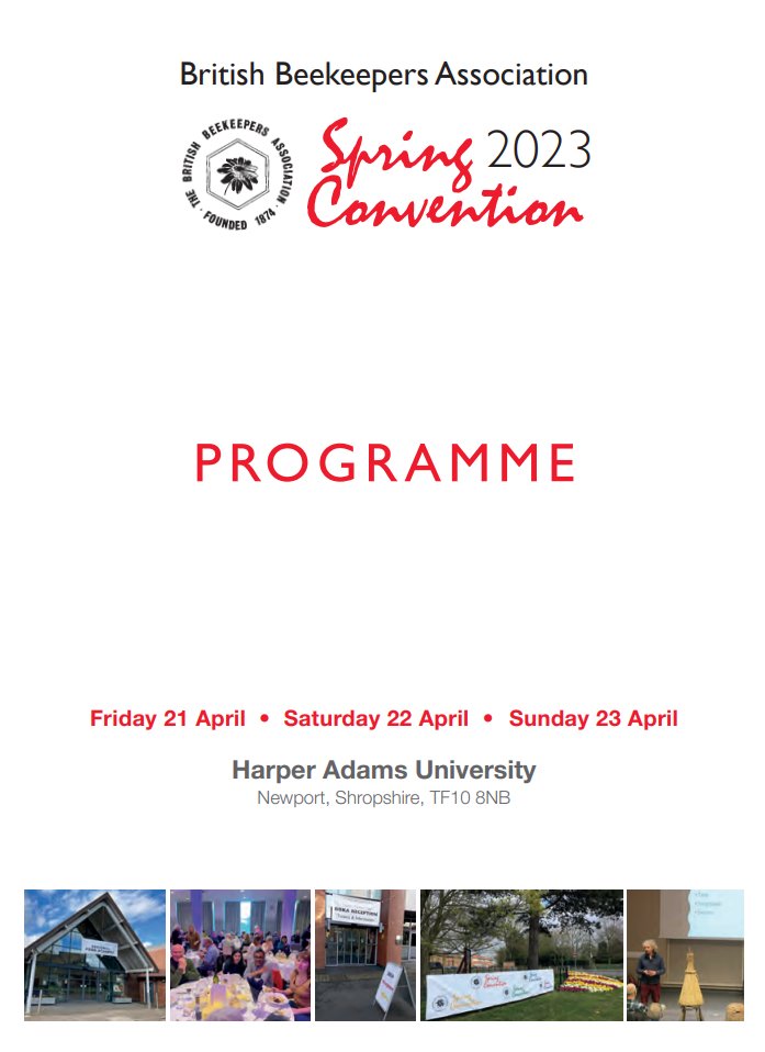 21-23 April, #BBKASC2023
<a href="/HarperAdamsUni/">Harper Adams University</a>
Choice of 13 lectures Sat 22nd alone. For up-to-date details of extra seminars, trade show, dinners, tickets at in-advance rates, please see bbka.org.uk/planning-your-…  where you can download a programme