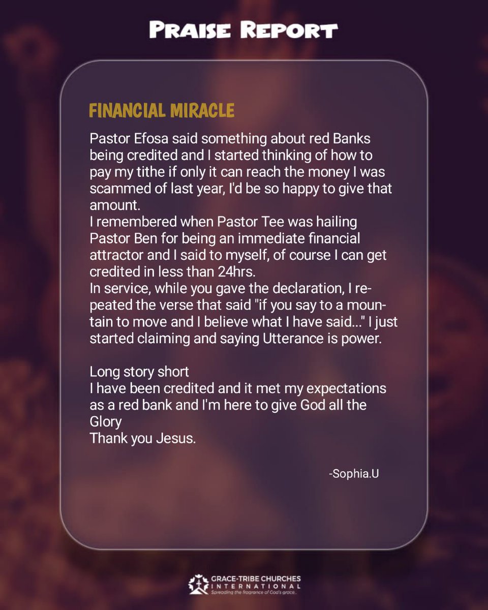 gracetribeintl's tweet photo. Miracle nor dey tire Jesus 💃💃💃🥰
God has been good to us.
#Gracetribe #GTCI #Praisereports #Godsmercy #movement #feyaja #SuperMarioBrosMovie #FNAFMovie #topchef https://t.co/HqF9C5At5v