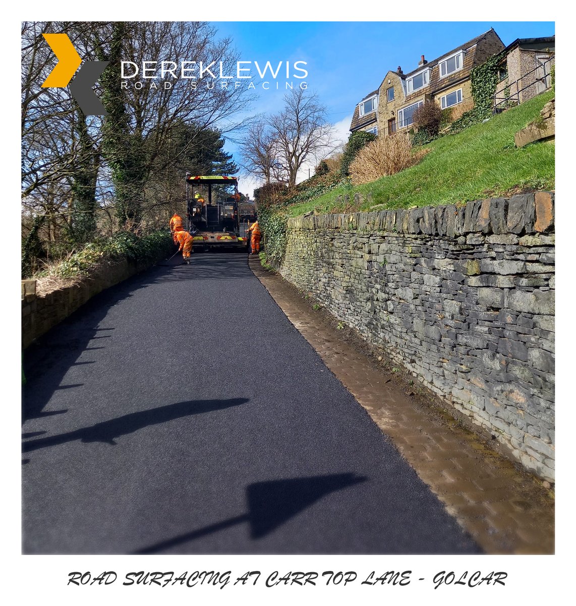 Back to black on Hill Top Lane. ‘Undoubtably’ a rewarding sight for residents and users of this road…

#roadsurfacing #yorkshire #asphaltpaving #civilengineering