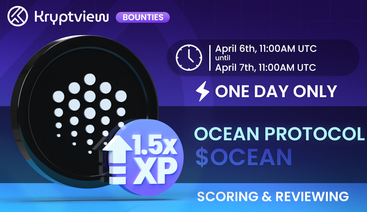 Kryptview (@thekryptview) on Twitter photo Today's project is <a href="/oceanprotocol/">Ocean Protocol</a>, #Kryptviewers!
#DYOR on $OCEAN, share your insights and earn rewards!
#Kryptview #Research2Earn Today's project is <a href="/oceanprotocol/">Ocean Protocol</a>, #Kryptviewers!
#DYOR on $OCEAN, share your insights and earn rewards!
#Kryptview #Research2Earn