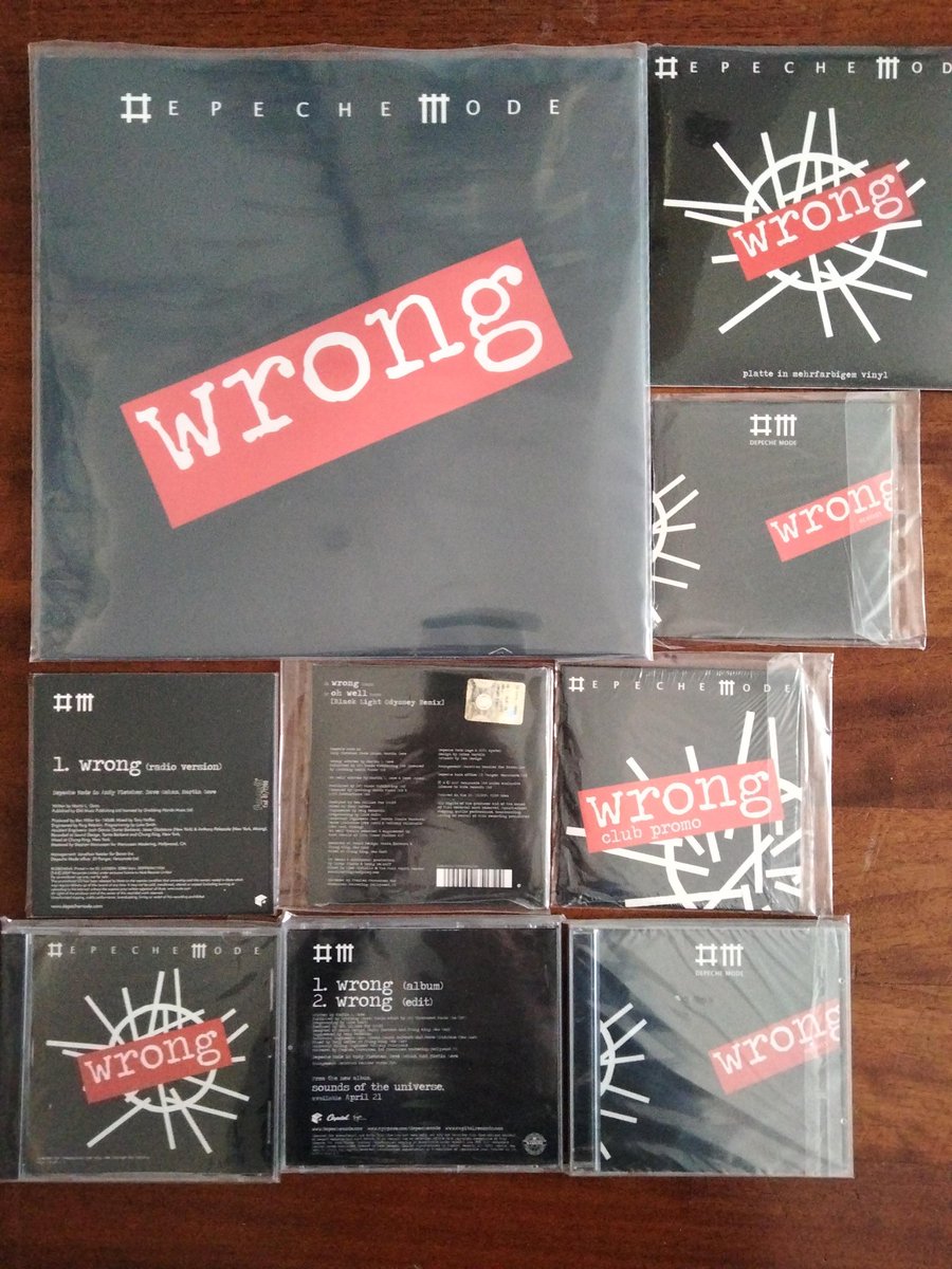 Aldodepeche23's tweet photo. Wrong #wrong #DepecheMode #depechemodecollection #museodepechemode #museumdepechemode #muterecords #vinile #vinyl #cd https://t.co/5LqLWUAl0N