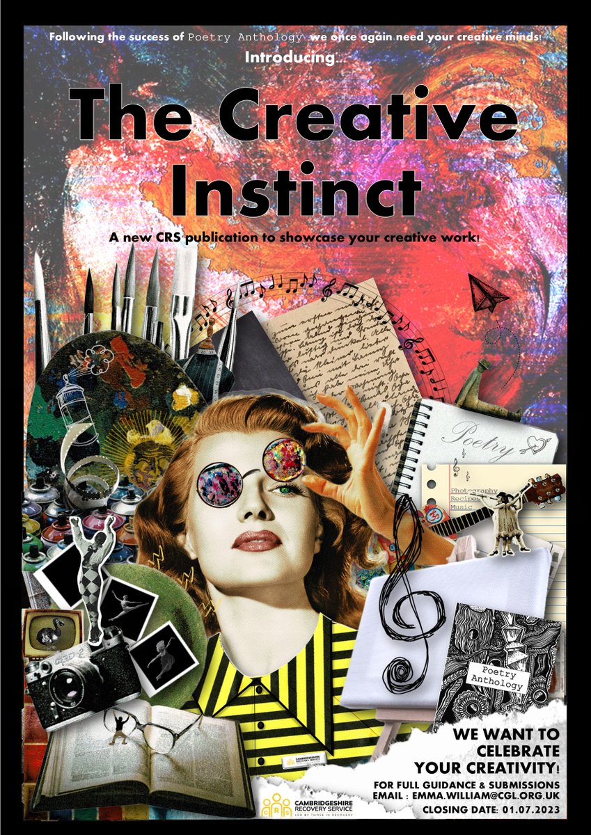 SUNnetworkCambs's tweet image. Contact Emma to contribute to The Creative Instinct. More detailed instructions for submission here @cambsrecovery #CreativeFenland @camcreate @IlluminateCambs @theEDGEcafe #CreativityForWellbeing #CreativeRecovery