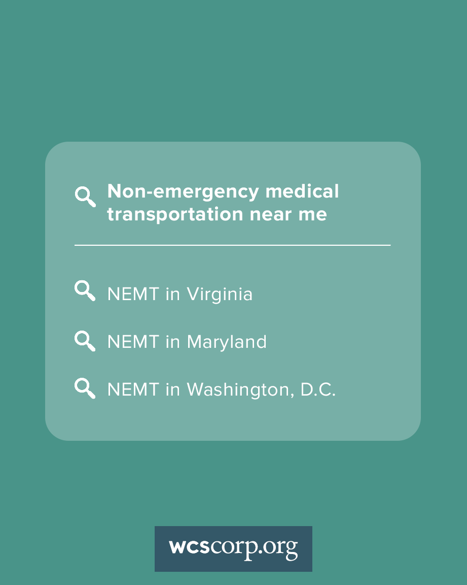 wcscorp's tweet photo. 3 reasons why it's important to choose an NEMT company from the Washington Metro area:

📍 We know #Maryland, #Virginia and #WashingtonDC inside and out.

🤝 We are an active member of our community.

🌱 We don't have to travel to your community, we are already here! https://t.co/4UsSCeAEkj