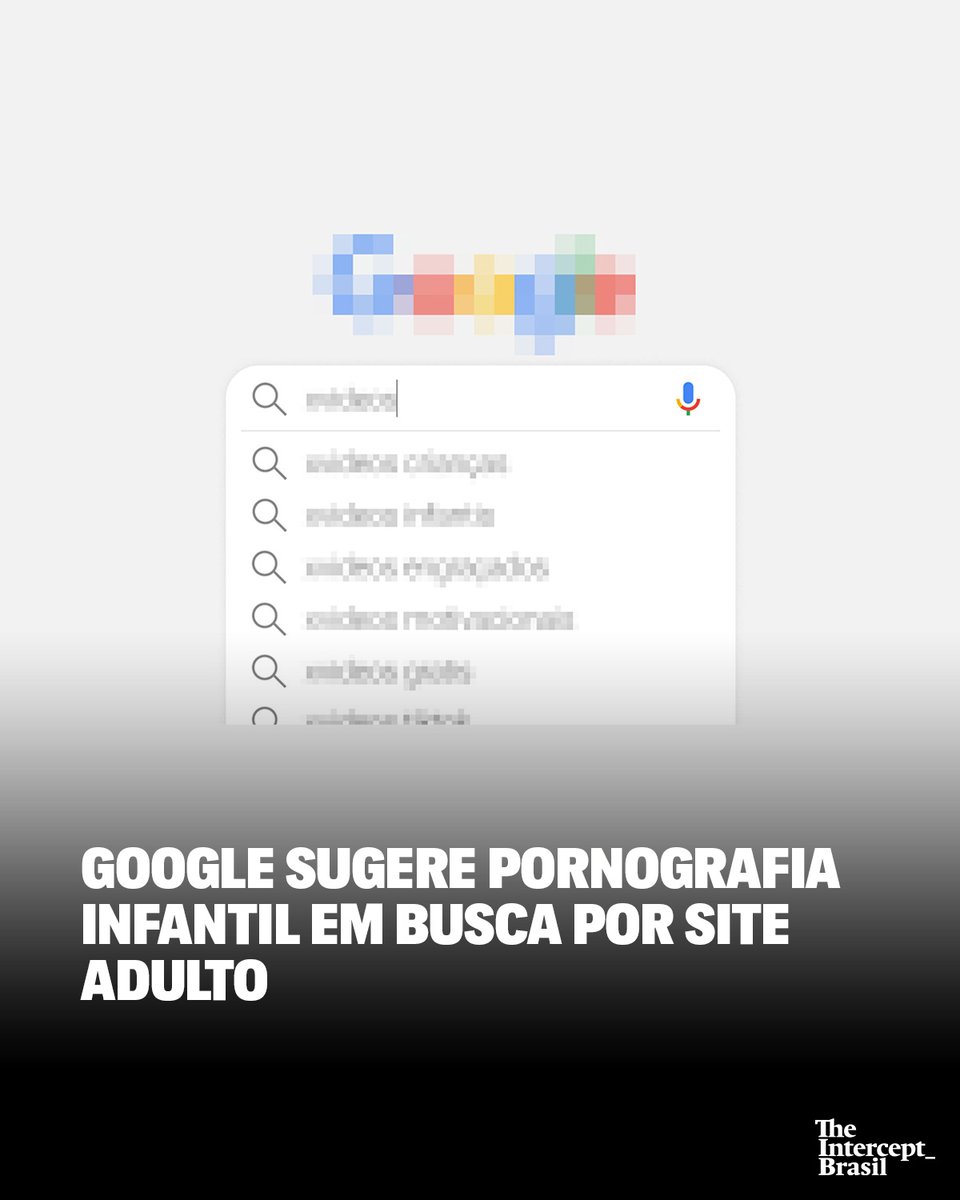 Google sugere pornografia infantil em busca por site adulto