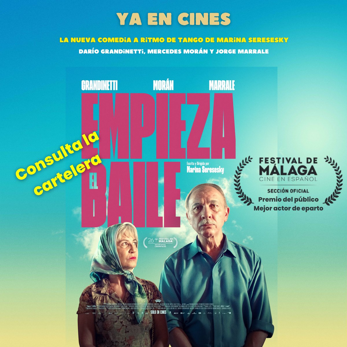 empiezaelbaile's tweet photo. #VAMOSALCINE 🍿 #Cineargentino

#EmpiezaElBaile la #comediaaritmodetango dirigida por🎥 @marinaseresesky con @dagrandinetti  @mercedesmoranb  y @jorgemarrale

🎞 https://t.co/R0shO66mHJ

#estrenosespaña #Consultatucartelera https://t.co/E1ALpcF6SD
