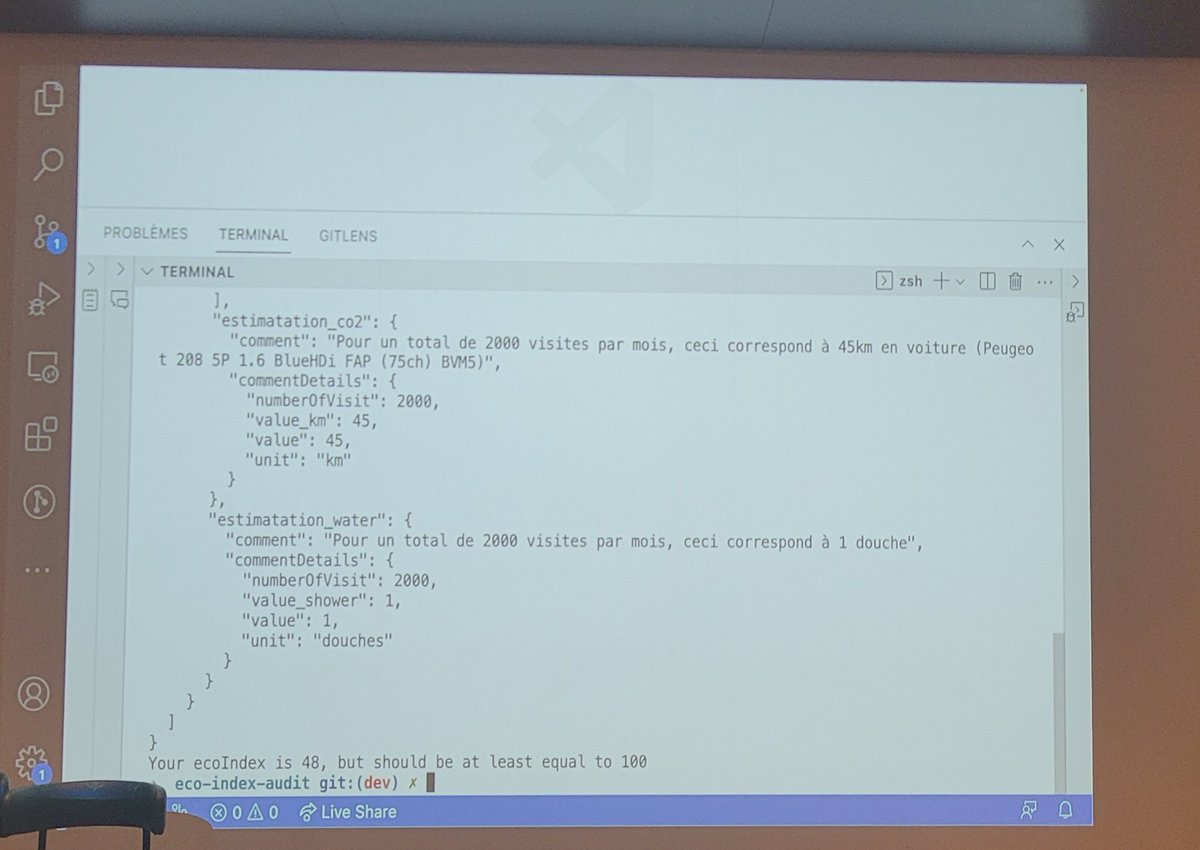 jylls35's tweet image. @EmmanuelDemey et @thierrybehin font un REX eco-conception chez @AXA, comment intégrer dans sa CI github.com/EmmanuelDemey/… au #EcoCodeChallenge