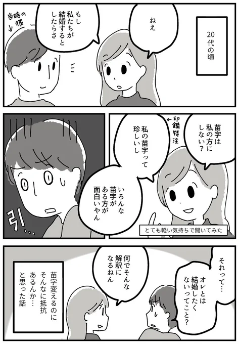 結婚前に夫にも同じこと提案したけど抵抗があるようだった。
まあいっかーと夫の姓になったけど、旧姓珍しいから残してた方が良かったかな…とちょっと思う https://t.co/5Dj6G5FpEt