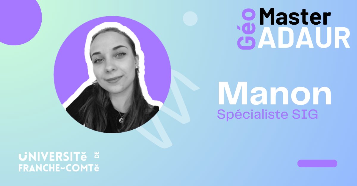 👩🏻‍💻 Voici le témoignage de Manon, diplômée du master GEO ADAUR de l'université de Franche-Comté et actuellement spécialiste SIG dans une entreprise de télécommunications à Londres. 📶🇬🇧 <a href="/fc_univ/">université de Franche-Comté</a>  linkedin.com/posts/xavier-g…
