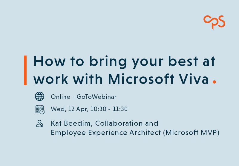 CPS_Solutions's tweet photo. Unlock your employees' full potential with #MicrosoftViva - the ultimate #EmployeeExperience platform. Join our webinar and discover how Viva's seamless integration with Teams and SharePoint can enhance productivity and foster a positive workplace culture. https://t.co/uqAhMwv9k4 https://t.co/hTddhZg7Va