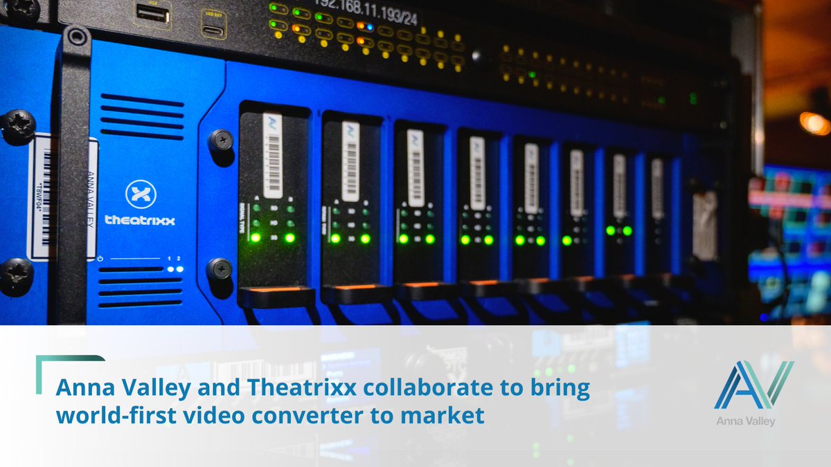 WeAreAnnaValley's tweet photo. A world-first video converter has just hit the market, thanks to our recent collaboration with Theatrixx!

The new SDI to fibre video converter is the only product of its kind, providing significant efficiencies for #events, #liveentertainment and more:  https://t.co/mkh6dWTUKr https://t.co/JcyYOeeLE6
