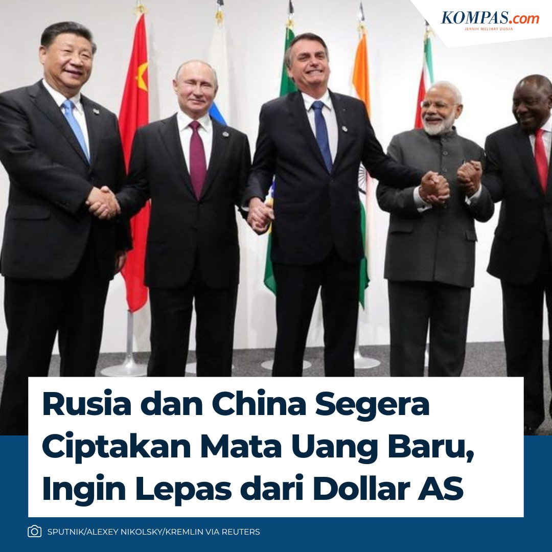 kompascom's tweet photo. Rusia dan China Segera Ciptakan Mata Uang Baru, Ingin Lepas dari Dollar AS

Baca selengkapnya di sini: https://t.co/0F58CCBmQo https://t.co/fh1pybQRZx
