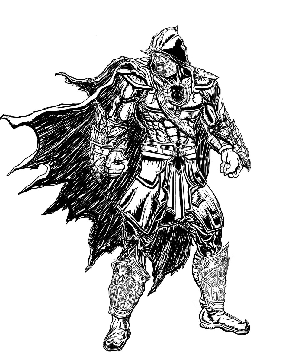 Which one do you like best? 1-2 is better? ASC wants to know! The Galtorian "inked" (youthful version) fully armored. #StayTuned #trending2023 #comics #comicsage #characterart #characterdesign #indiedev #indiecomics #indieauthors #Horror #ink #hero #TrendingNow #IronAge #MUSTSEE