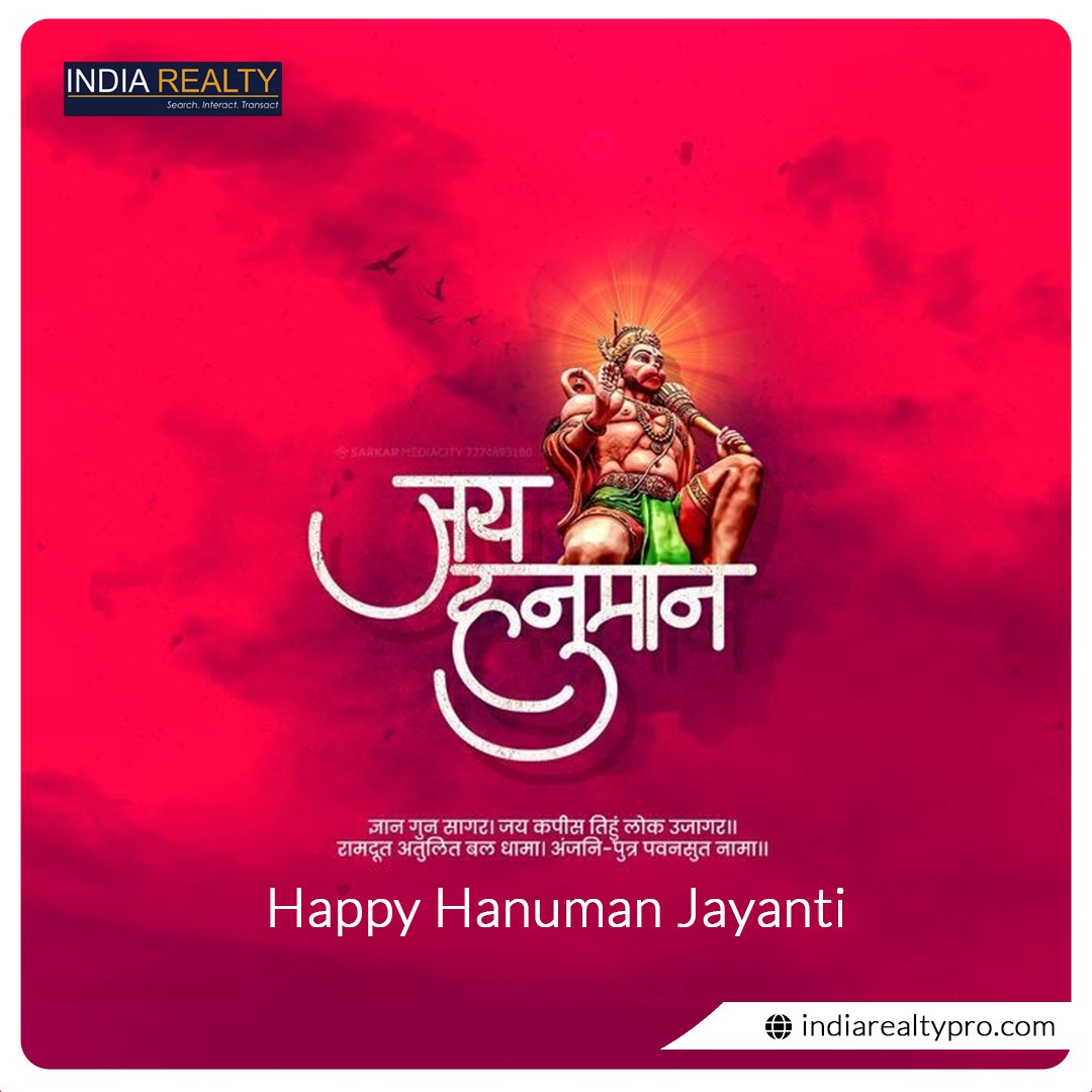 Bajrang Bali is known for his devotion and purity and I wish you both these qualities for a purposeful life…. Wishing a very Happy Hanuman Jayanti.

#hanumanjanmotsav #indiarealty #luxurylifestyle #properties #realtors #realestateinvestment #homes #propertyinvestment