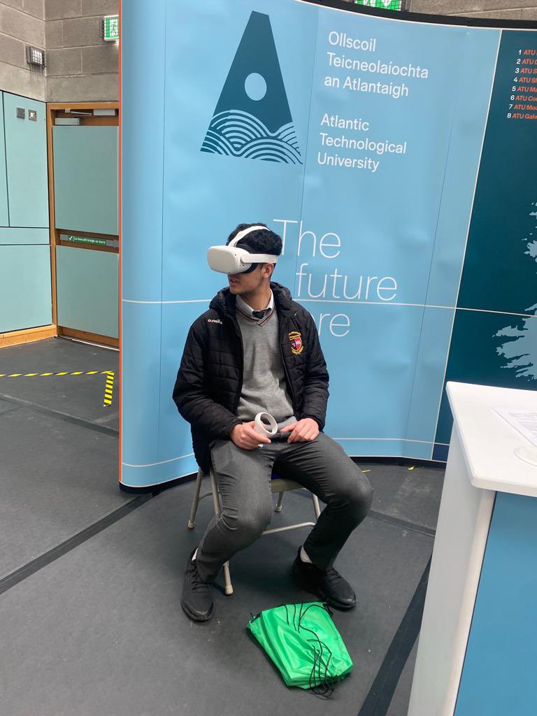 Students from <a href="/SaintEunans/">Saint Eunans College</a> pictured with some of the exhibitors at our Career &amp; Wellbeing event last week in <a href="/ATUDonegal_/">ATU Donegal</a>