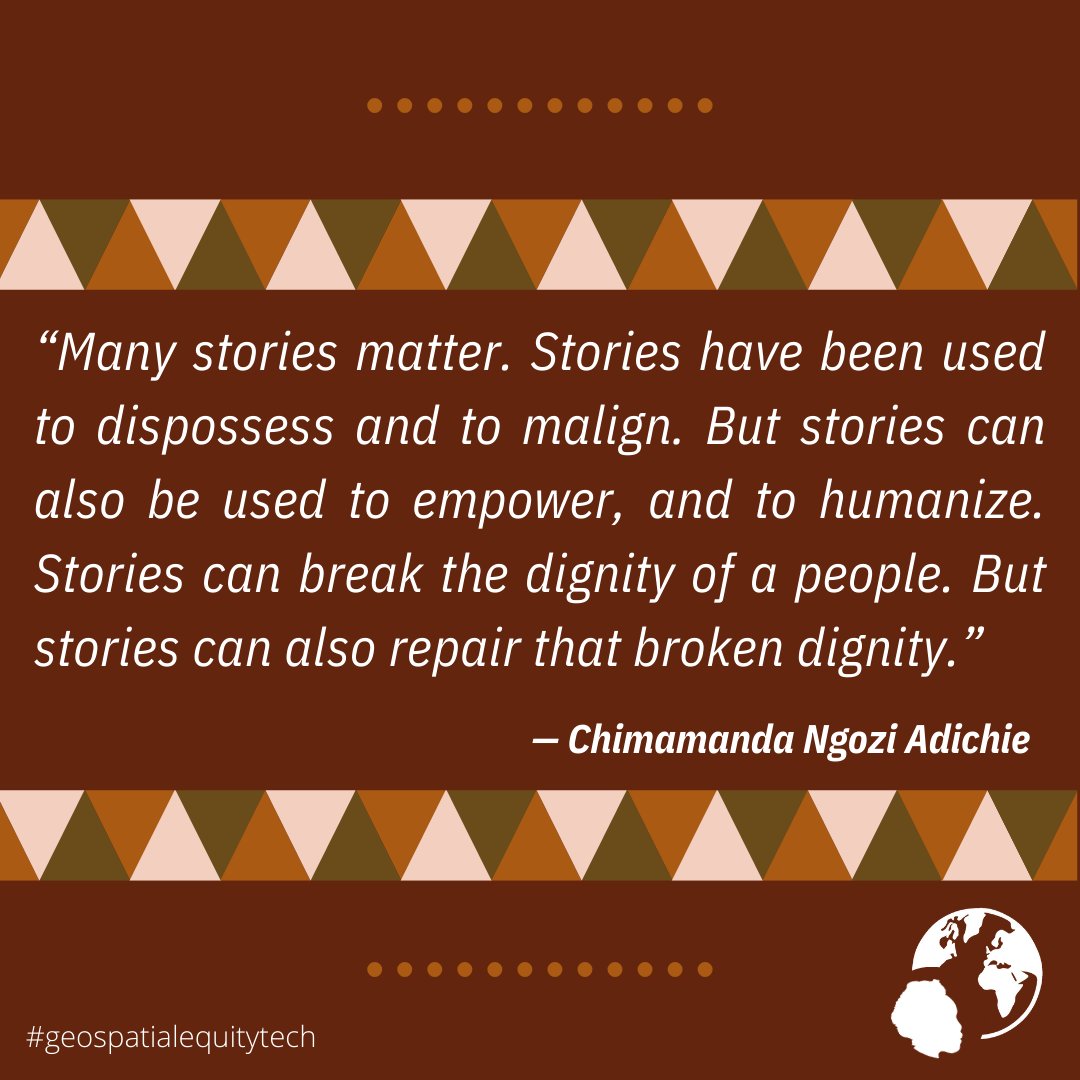 At #GeospatialEquityTech, we use our #storytelling skills coupled with GIS tools to uplift and empower marginalized communities and promote social and climate justice. Together, we can create a world where every #storymatters and every voice is heard.

#GET #GIS @ArcGISStoryMaps