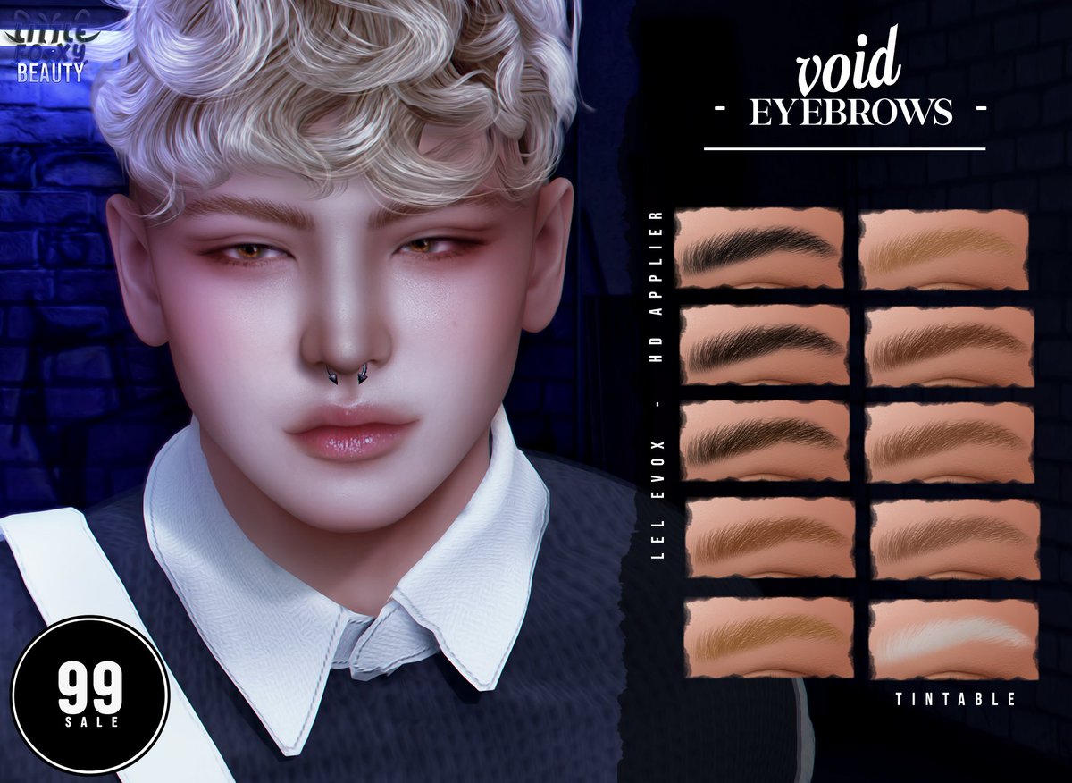 Heeyy void eyebrows at 99 SALE! hope u liked :D lm: maps.secondlife.com/secondlife/Lon… #SecondLife #VirtualReality