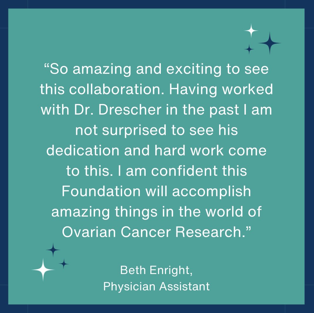 We couldn't agree more!  Amazing things come from collaboration, especially between #ovariancancer scientists and survivors.  Together, we're powering the future of ovarian cancer research.  Come join us!  #ovariancancerresearch #ovariancancersurvivor #ovariancancerscientist