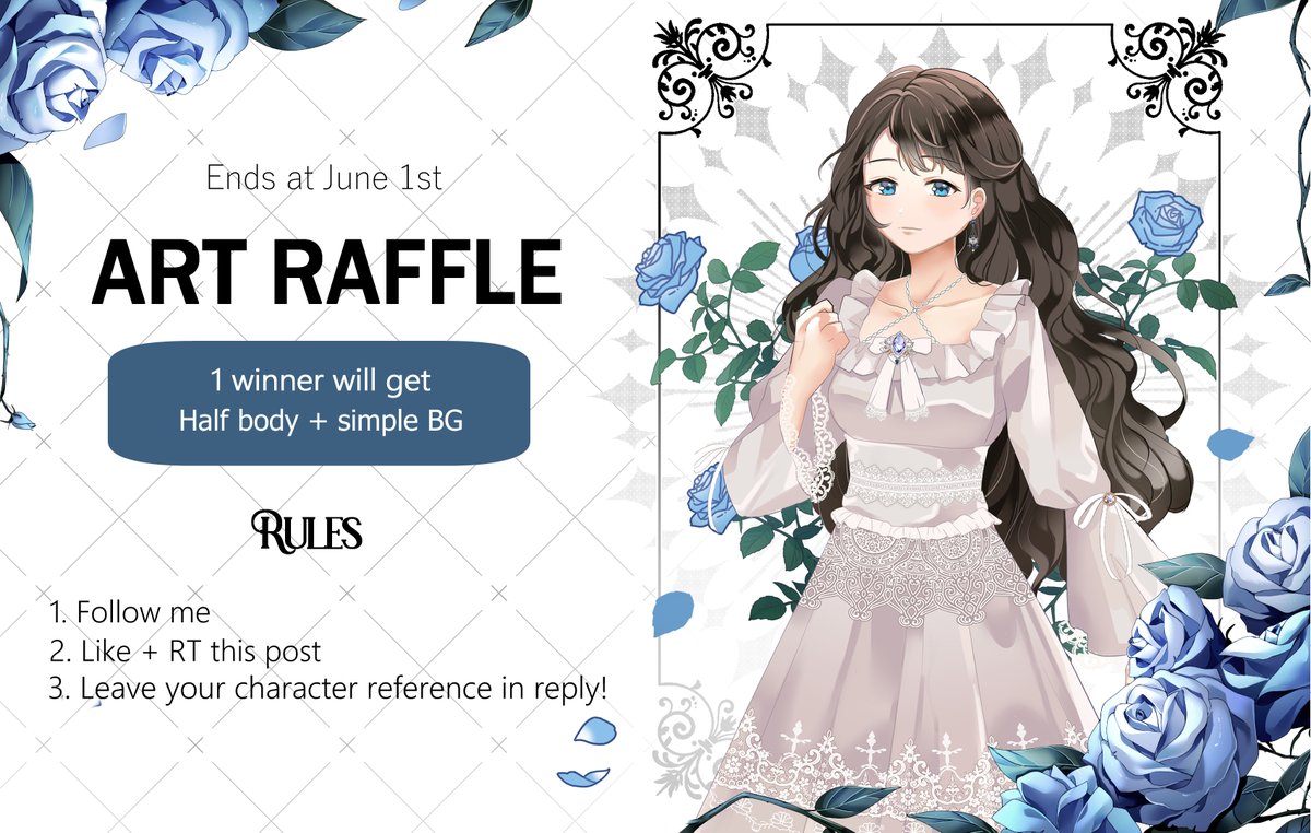 🤍Art Raffle🤍 Rules: ⎯ Follow me ⎯ Like + RT this tweet ⎯ Leave your character references in reply! (Optional) I will pick one winner at June 1 (ends at 12 am GMT+7) Best of luck everyone! ♡